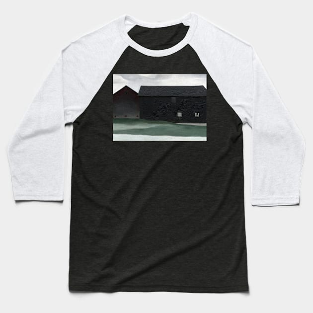 High Resolution The Barns Lake George by Georgia O'Keeffe Baseball T-Shirt by tiokvadrat